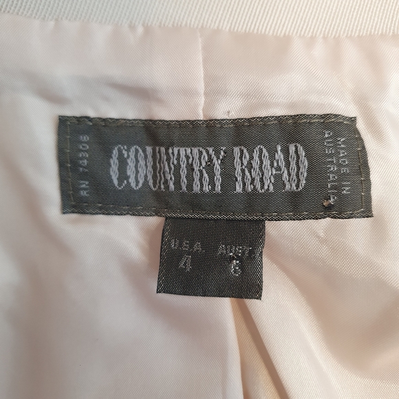 Country Road blazer cream white Sze 6 double button office work classic collar - Picture 7 of 9